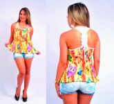 Blusa Feminina em Devorê REF. 084