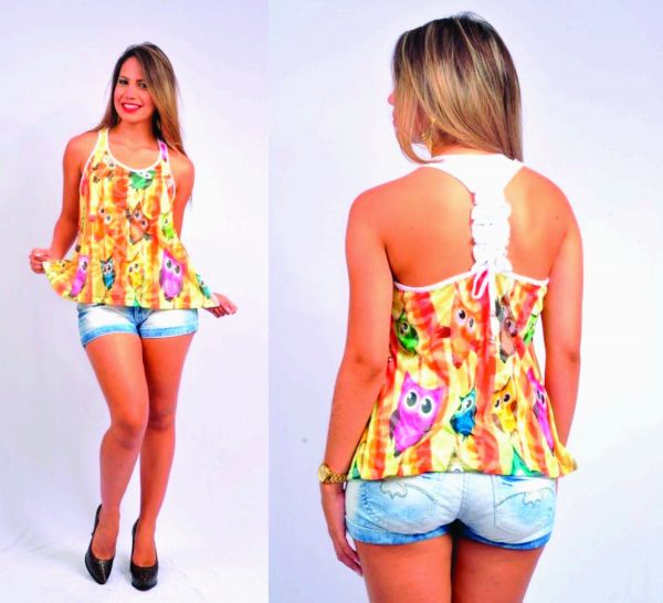 Blusa Feminina em Devorê REF. 084