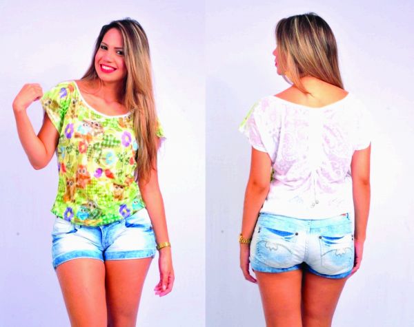 Blusa Feminina em Devorê REF. 101